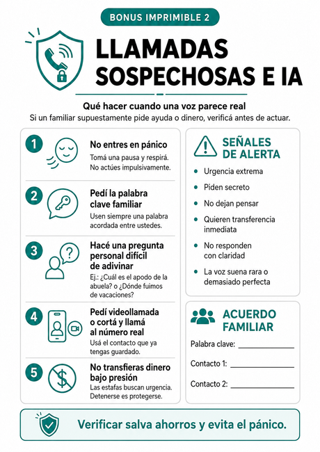 Llamadas sospechosas e IA